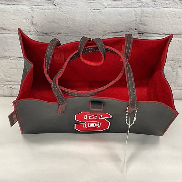 Alan Stuart NCAA NC State Wolfpack Purse/Handbag Red/Black School Spirit Gameday - Picture 3 of 7